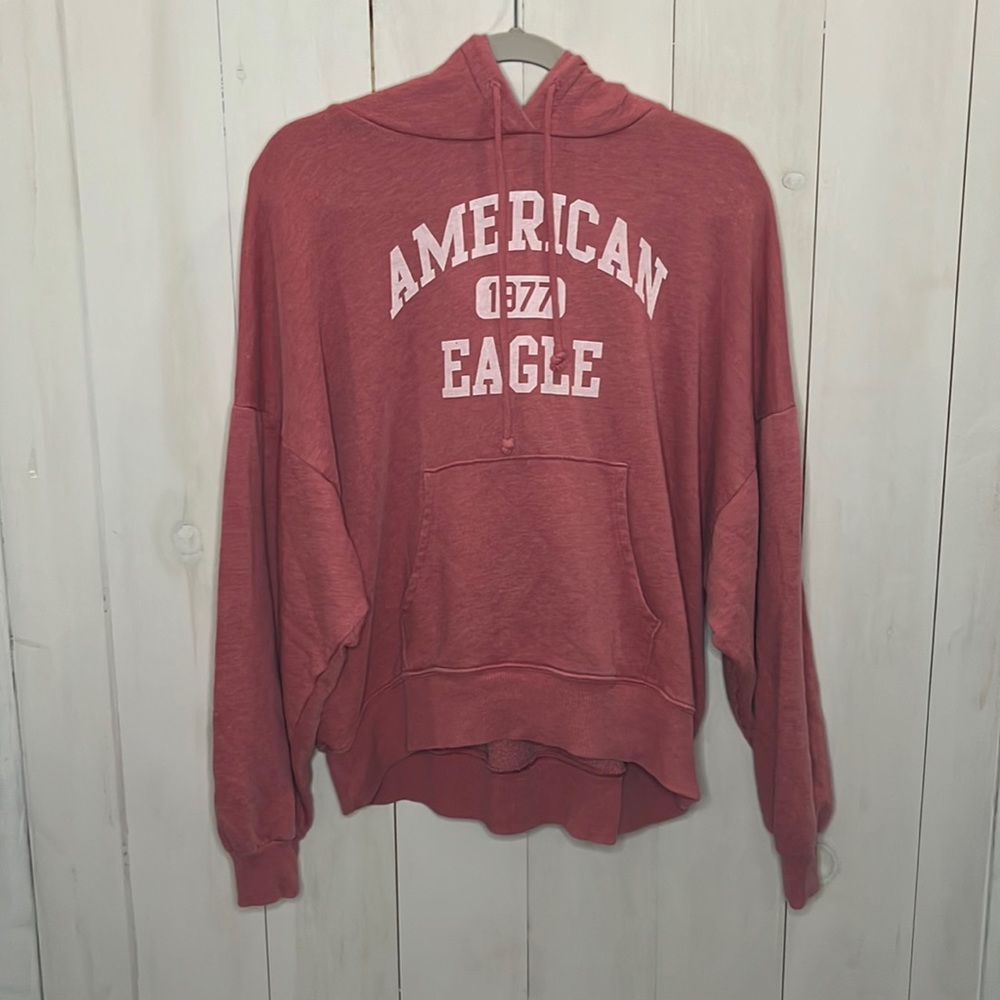 AE Oversized Hoodie - Red - XS